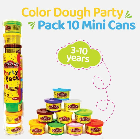 Pack of 10 Pack of Color Dough -
BONUS Dough Cutters & Built-In Molding