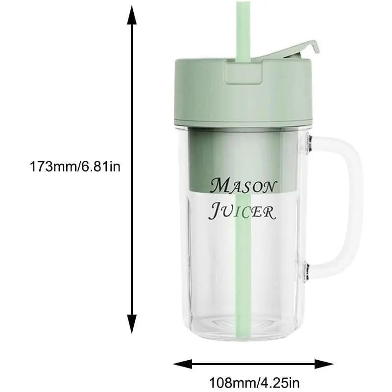 Smoothie Mug Shaped Portable blender With Straw