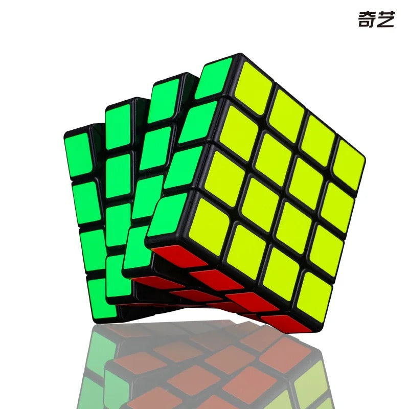 4x4 Stickerless Black Magic Cube Speed Puzzle