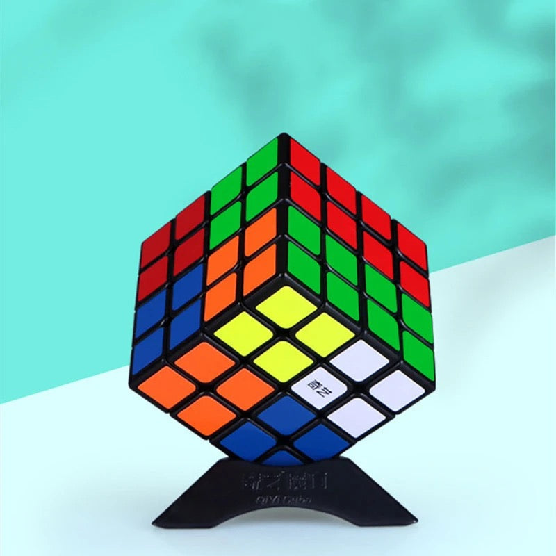 4x4 Stickerless Black Magic Cube Speed Puzzle