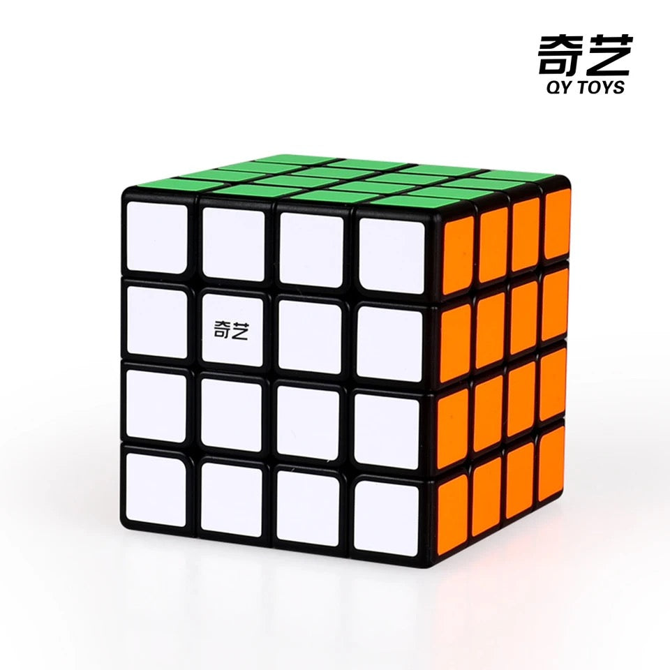 4x4 Stickerless Black Magic Cube Speed Puzzle