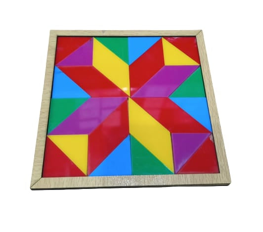 Wooden Square Puzzle – Bricks Game (size 5×5 Inch)