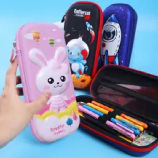 Pencil Case Kawaii School Pencil Cases Stationery Estuche 3D Space Pen Case Unicorn School Supplies Trousse Scolaire Pencil Box