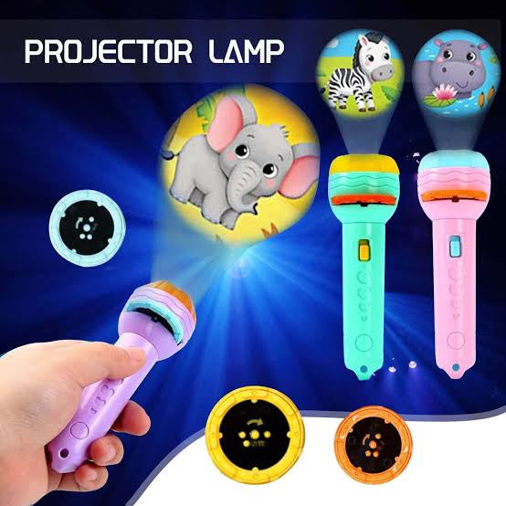 Mini Flashlight Slide Projector Toy For Kids Projector Torch With With Image Reels