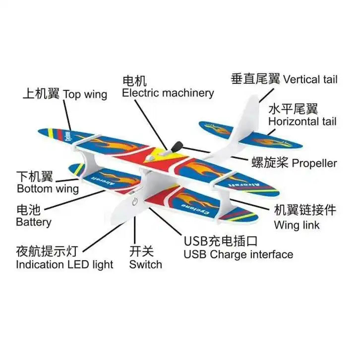 Hand Throwing EPP Foam Convolution Glider Airplane Model, EPP Foam outdoor helicopter,Electric Motor Foam plane.