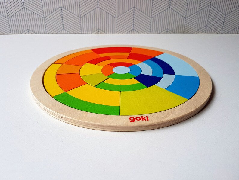 Wooden Circle Puzzle – Bricks Game (size 5×5 Inch) Wooden + Acrylic Material